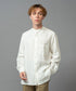 MR.OLIVE / FRENCH LINEN CLOTH / BAND COLLAR L/S SHIRT ミスターオリーブ/フレンチリネンクロス/バンドカラー ロングスリーブシャツ